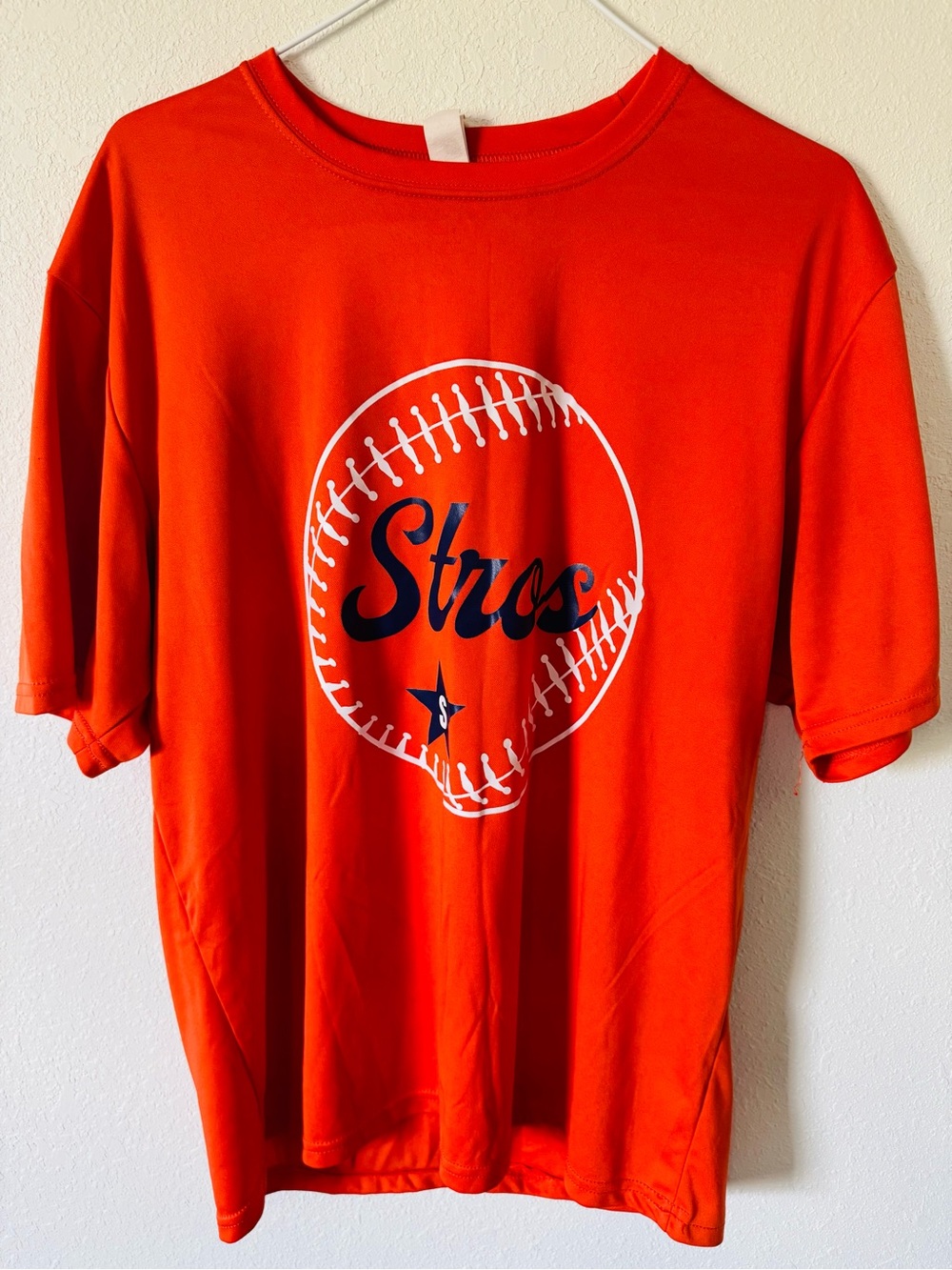 Kids Strros Orange Graphic Tee Dry Fit Size Large